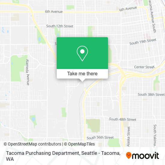 Mapa de Tacoma Purchasing Department