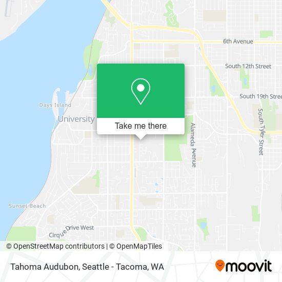 Tahoma Audubon map