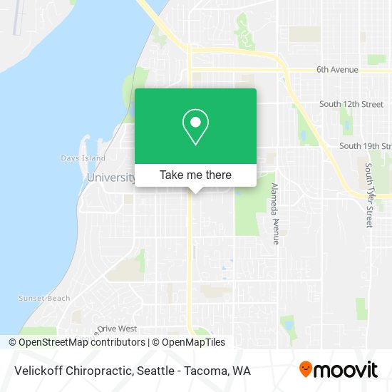 Velickoff Chiropractic map