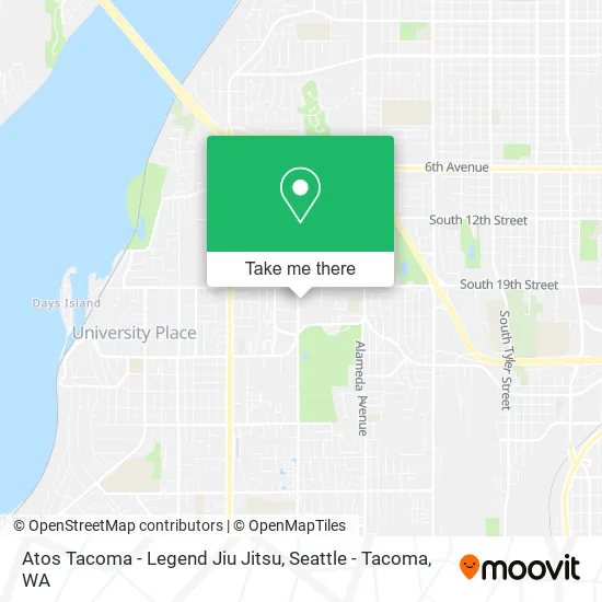 Atos Tacoma - Legend Jiu Jitsu map