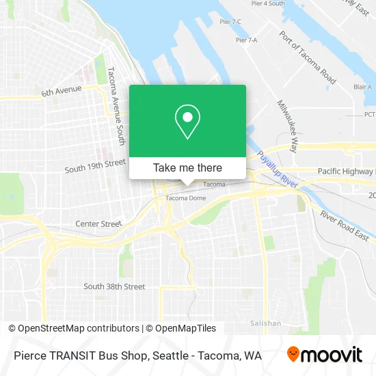Mapa de Pierce TRANSIT Bus Shop