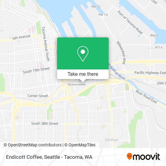 Mapa de Endicott Coffee