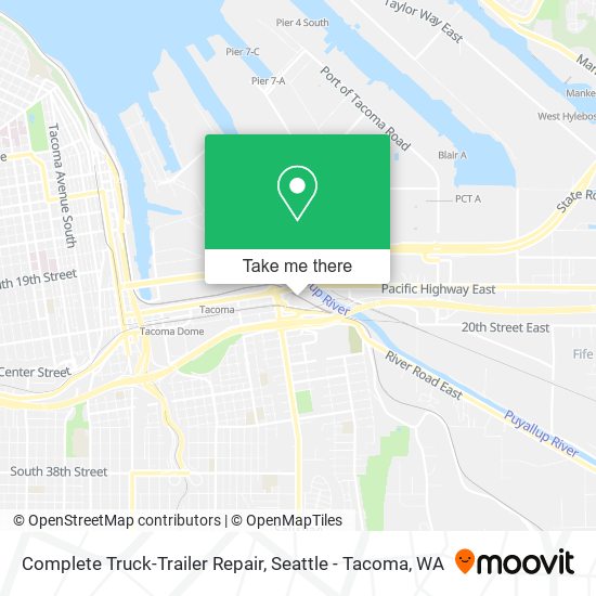 Complete Truck-Trailer Repair map