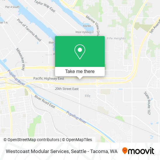 Mapa de Westcoast Modular Services
