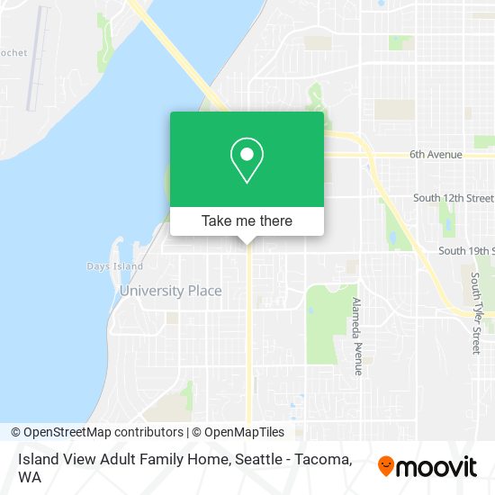 Mapa de Island View Adult Family Home