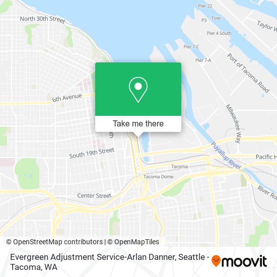 Evergreen Adjustment Service-Arlan Danner map