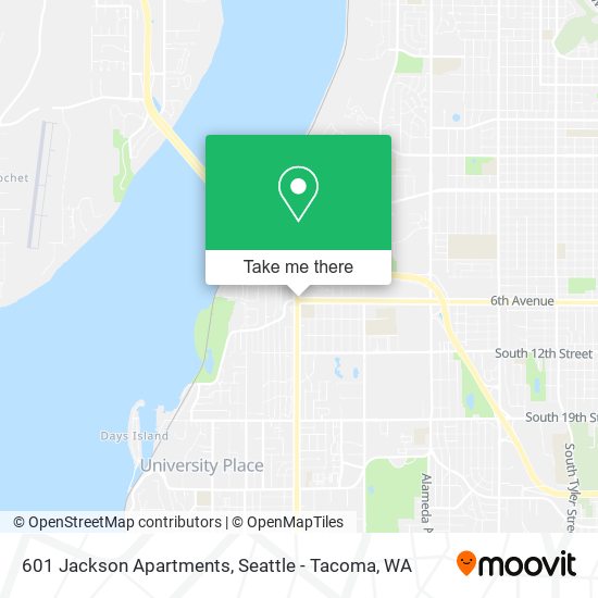 Mapa de 601 Jackson Apartments
