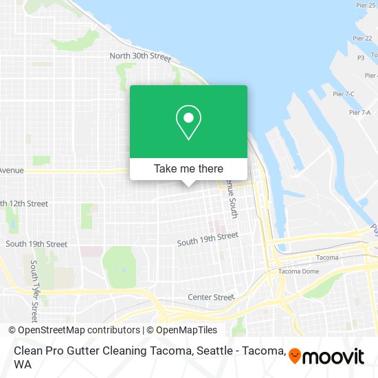 Clean Pro Gutter Cleaning Tacoma map