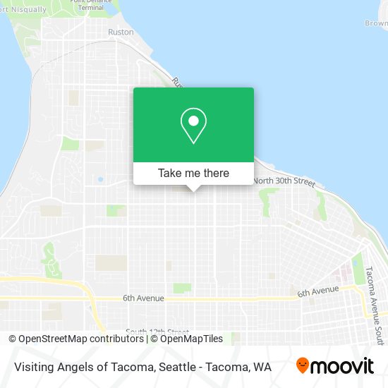 Mapa de Visiting Angels of Tacoma
