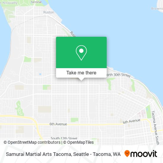 Samurai Martial Arts Tacoma map