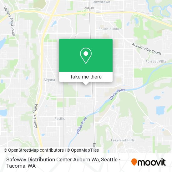 Mapa de Safeway Distribution Center Auburn Wa