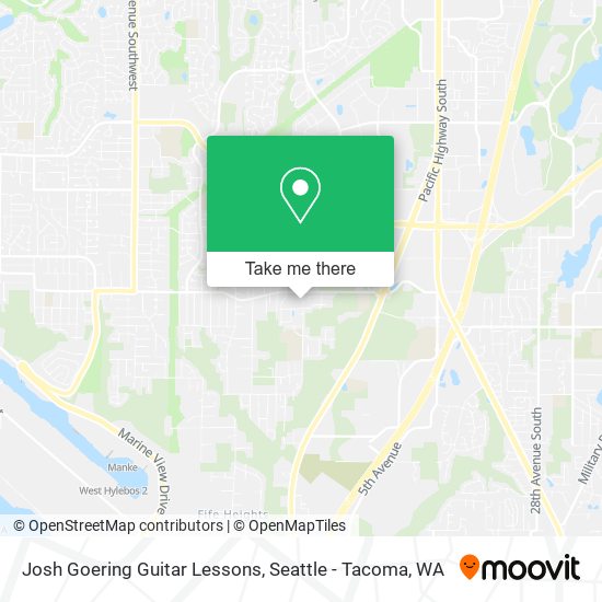 Josh Goering Guitar Lessons map