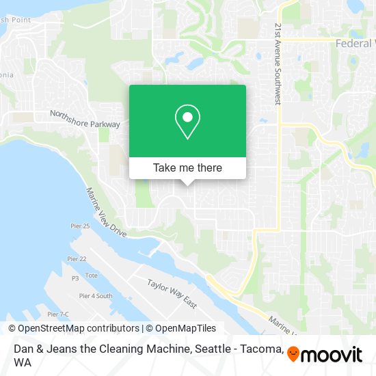 Dan & Jeans the Cleaning Machine map