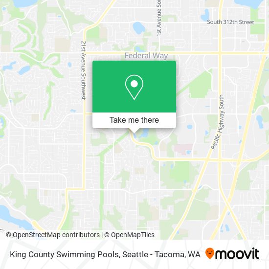 Mapa de King County Swimming Pools