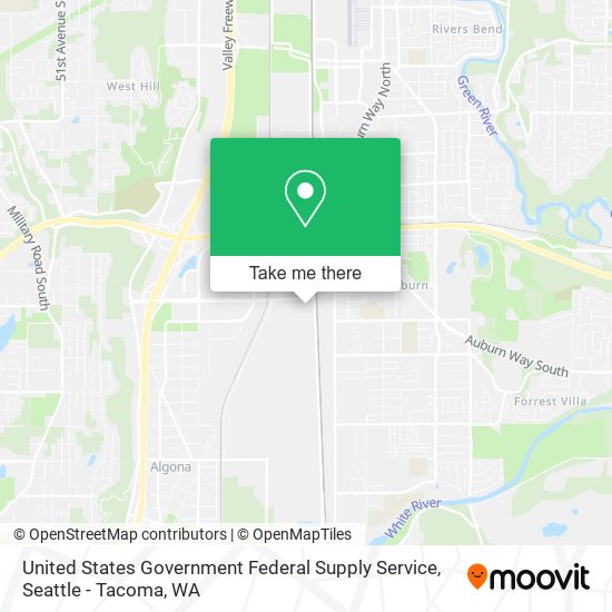 Mapa de United States Government Federal Supply Service
