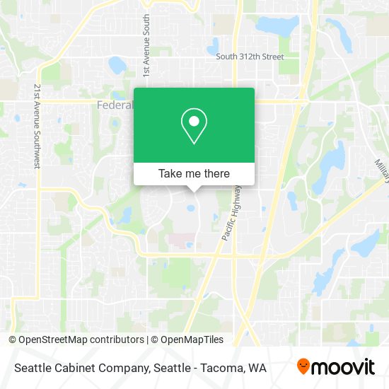 Mapa de Seattle Cabinet Company