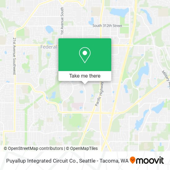 Mapa de Puyallup Integrated Circuit Co.