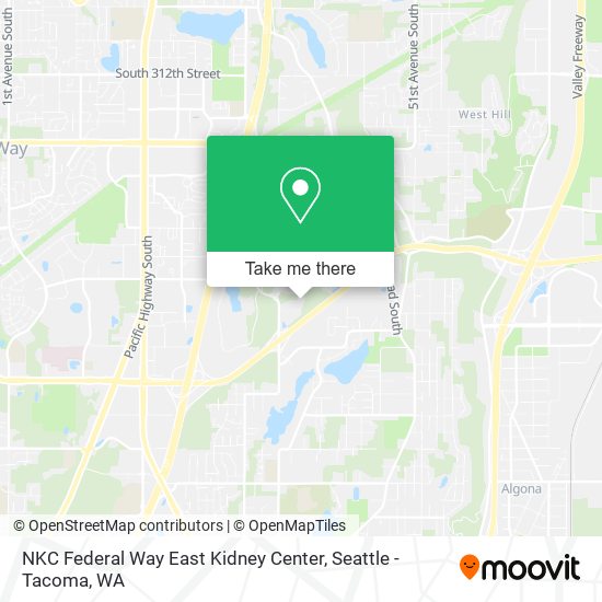 NKC Federal Way East Kidney Center map