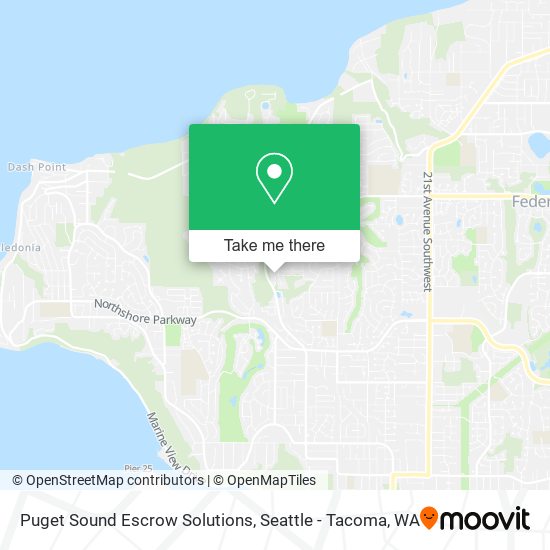 Mapa de Puget Sound Escrow Solutions