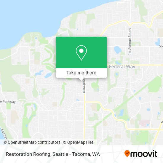 Restoration Roofing map