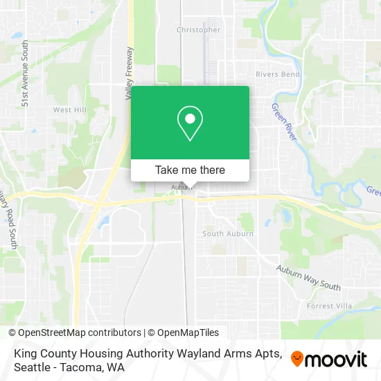 King County Housing Authority Wayland Arms Apts map