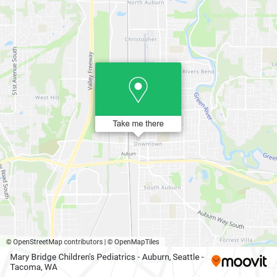 Mapa de Mary Bridge Children's Pediatrics - Auburn