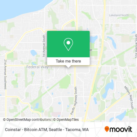 Mapa de Coinstar - Bitcoin ATM