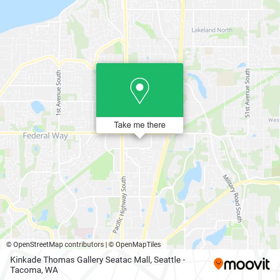 Kinkade Thomas Gallery Seatac Mall map
