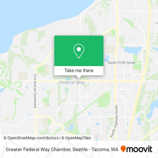 Greater Federal Way Chamber map
