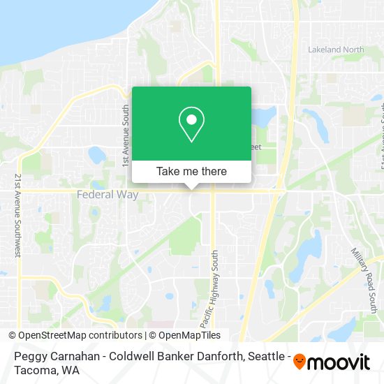 Mapa de Peggy Carnahan - Coldwell Banker Danforth