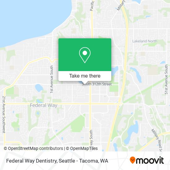 Mapa de Federal Way Dentistry