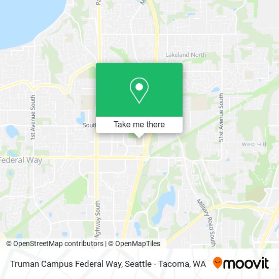 Truman Campus Federal Way map