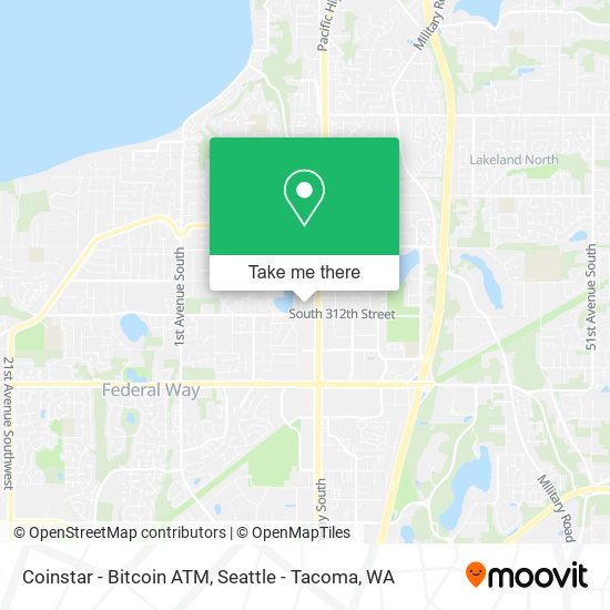 Mapa de Coinstar - Bitcoin ATM