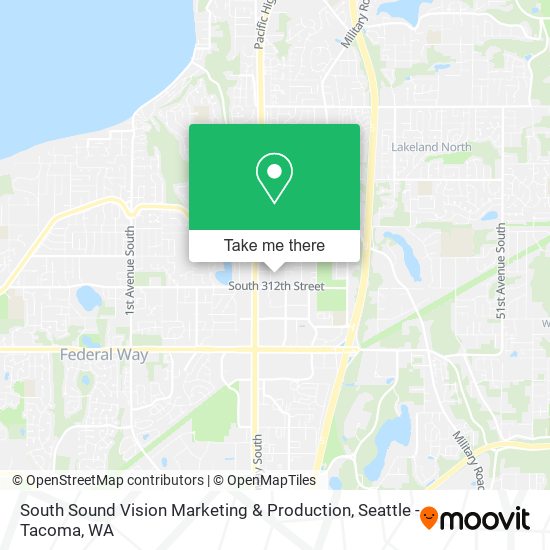 South Sound Vision Marketing & Production map