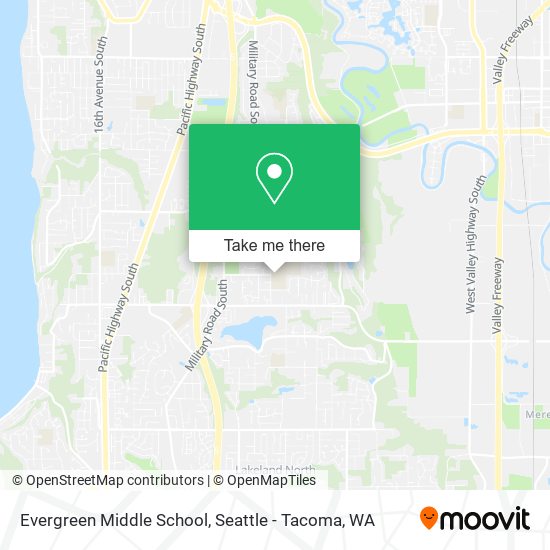Evergreen Middle School map