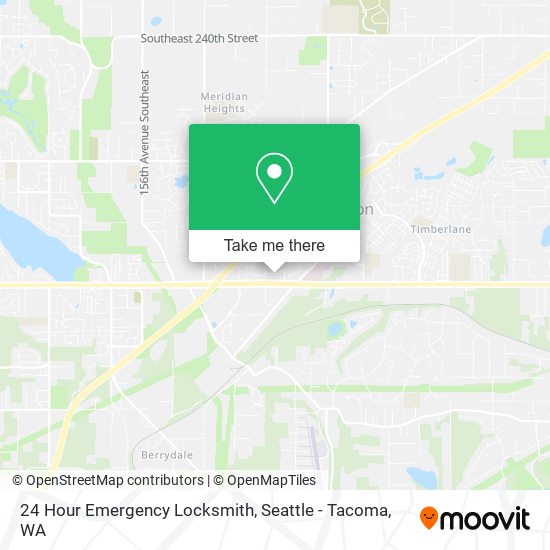 24 Hour Emergency Locksmith map