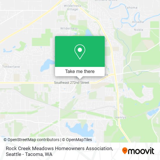 Mapa de Rock Creek Meadows Homeowners Association