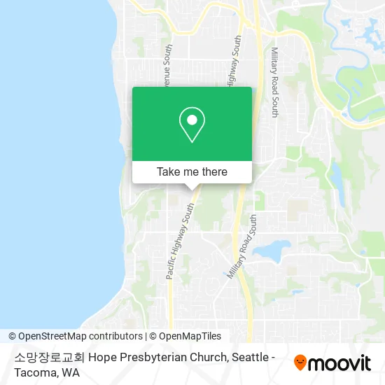 Mapa de 소망장로교회 Hope Presbyterian Church
