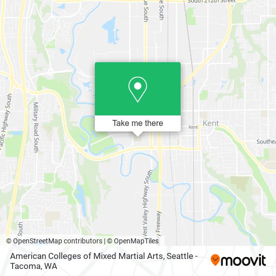 Mapa de American Colleges of Mixed Martial Arts