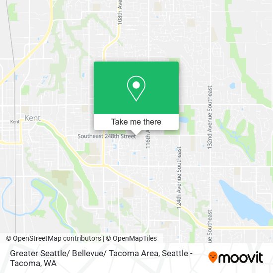 Mapa de Greater Seattle/ Bellevue/ Tacoma Area