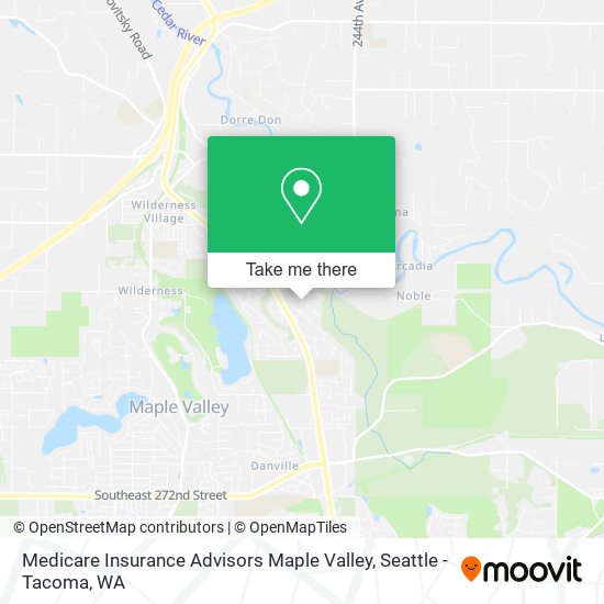 Mapa de Medicare Insurance Advisors Maple Valley