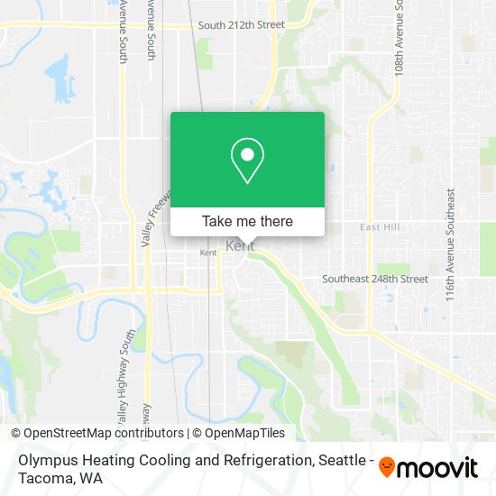 Mapa de Olympus Heating Cooling and Refrigeration