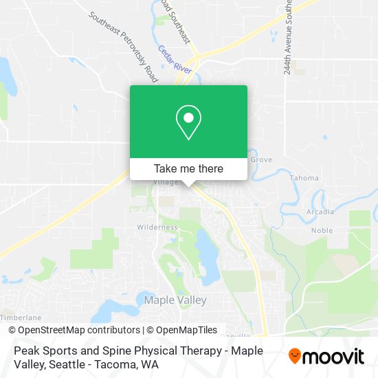 Mapa de Peak Sports and Spine Physical Therapy - Maple Valley