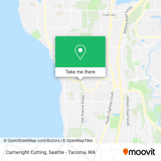 Cartwright Cutting map