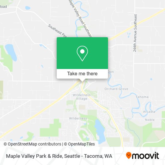 Maple Valley Park & Ride map