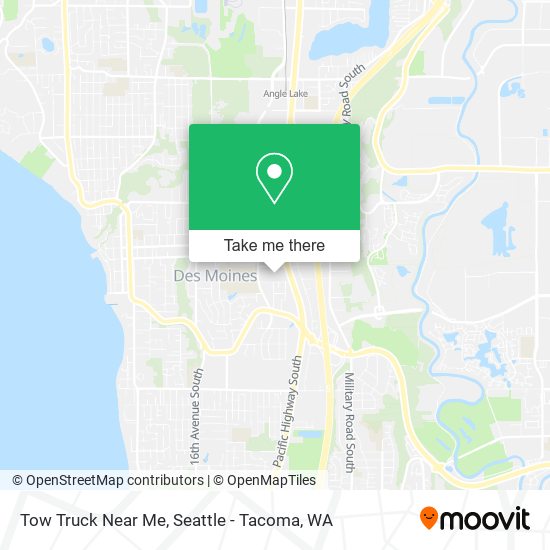 Tow Truck Near Me map