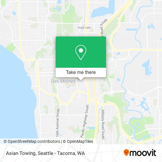 Asian Towing map