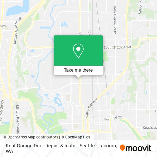 Kent Garage Door Repair & Install map