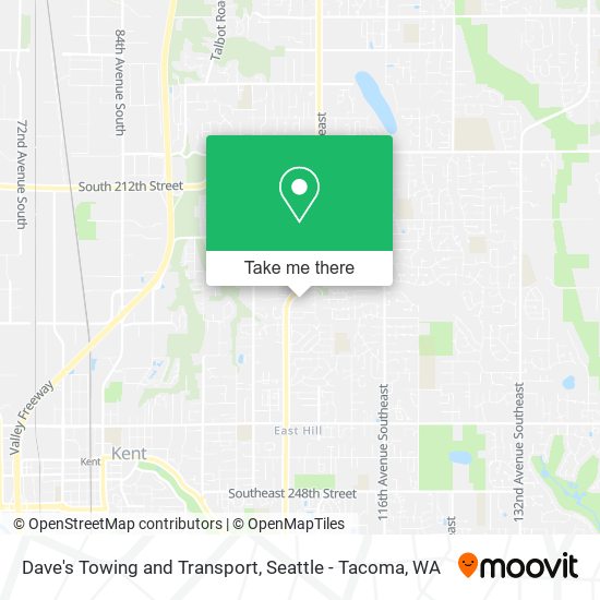 Dave's Towing and Transport map