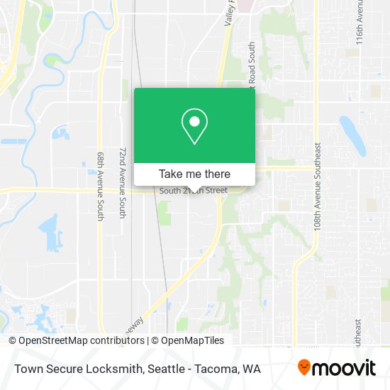 Town Secure Locksmith map